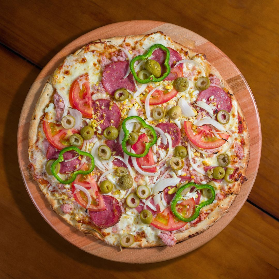 Pizza Portuguesa do Pizza Já Vista Alegre